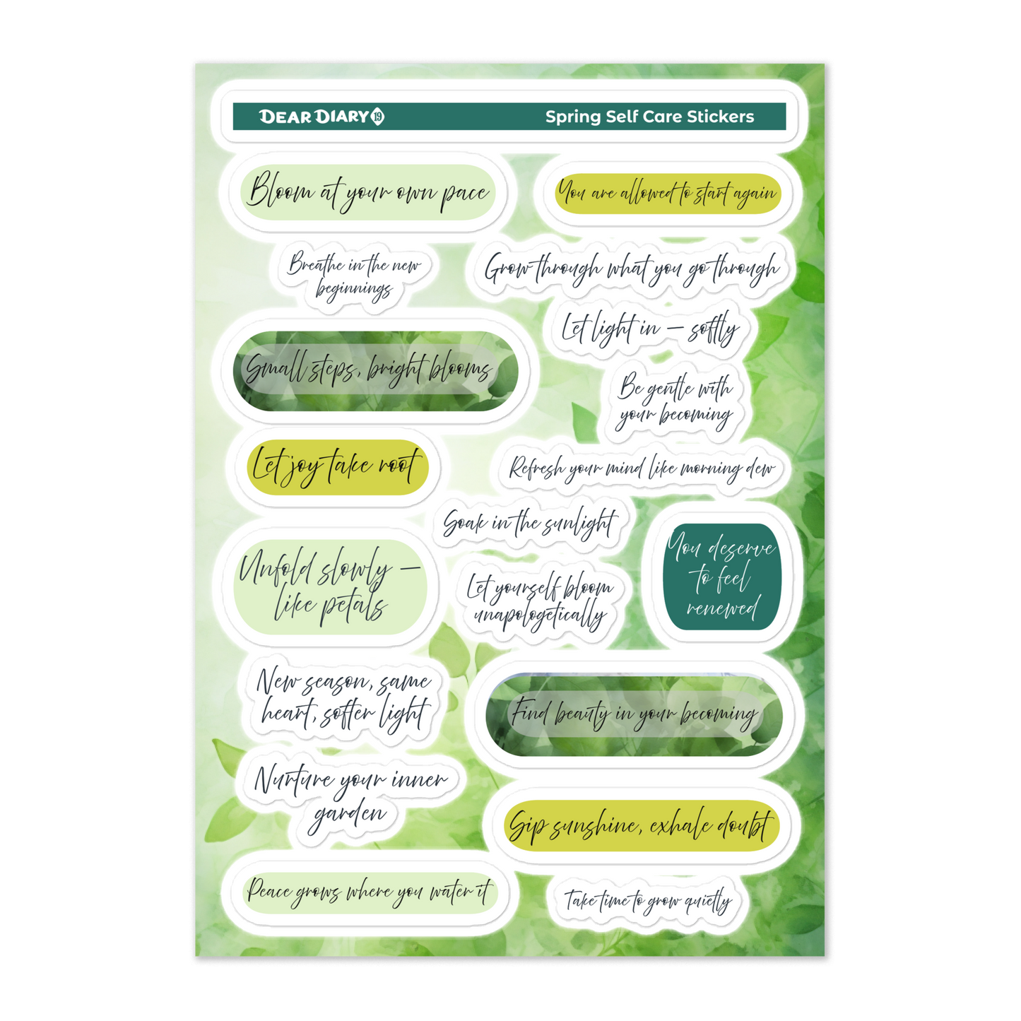 All Seasons Self-Care Stickers Bundle 4SCB01