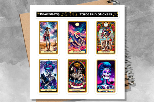 Funny tarot stickers sheet TFSH04