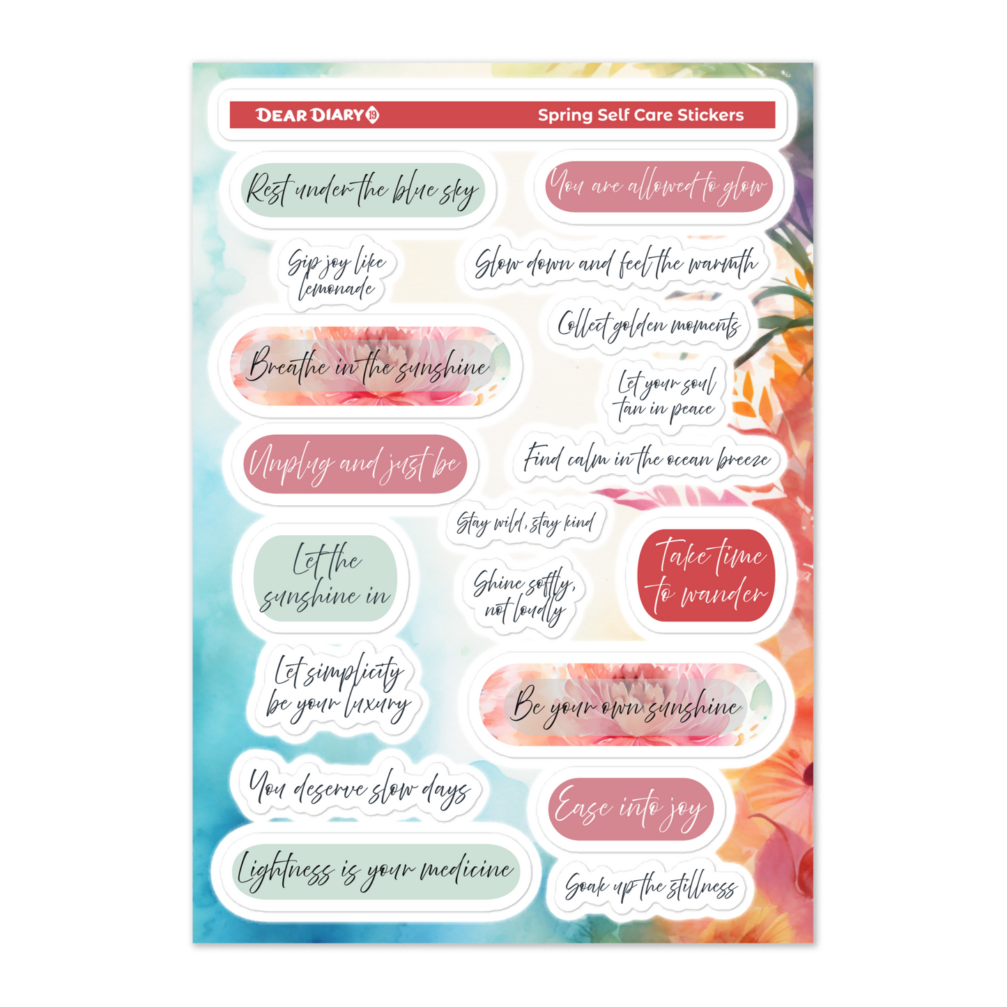 All Seasons Self-Care Stickers Bundle 4SCB01