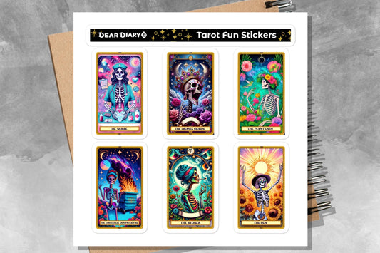 Funny tarot stickers sheet TFSH05