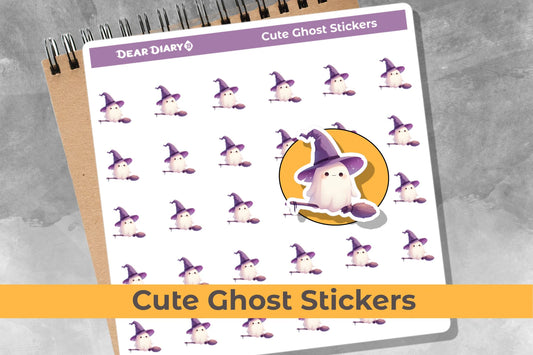 Cute ghost planner stickers sheet CTGP01
