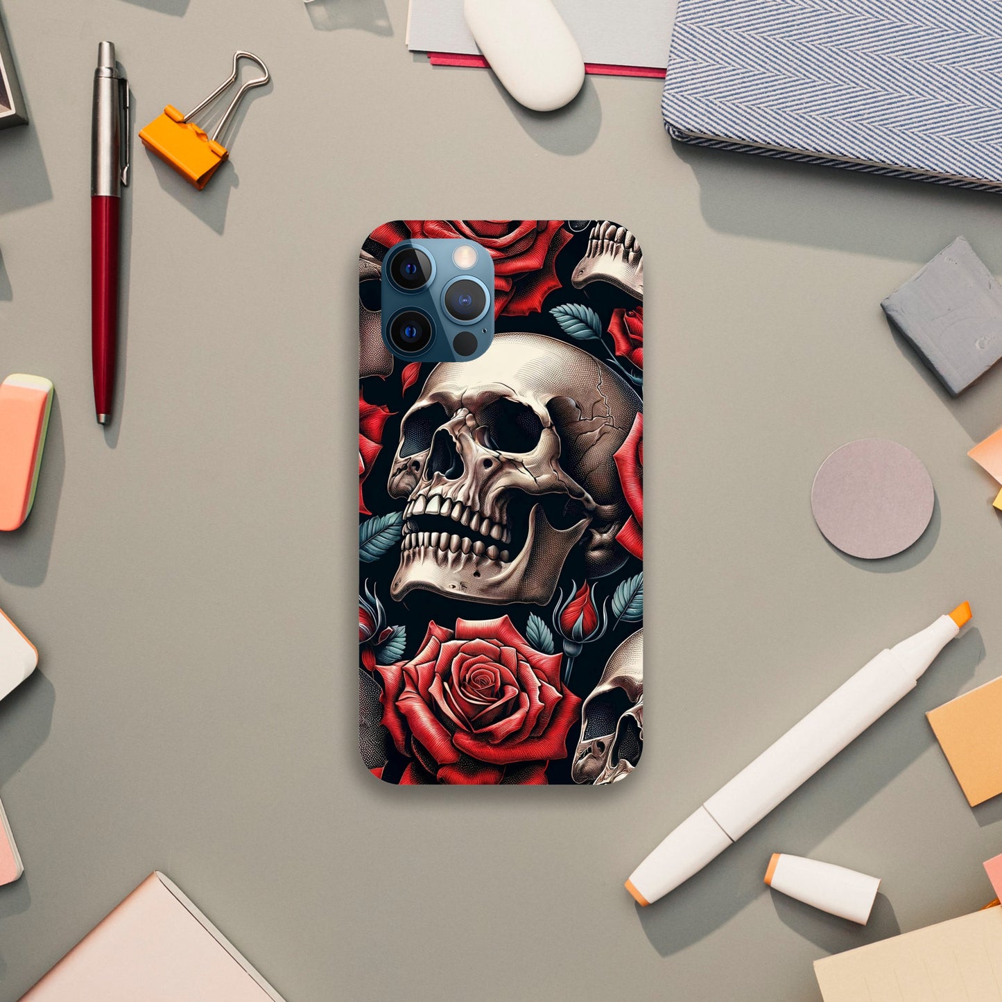 iPhone Slim case Skull 01