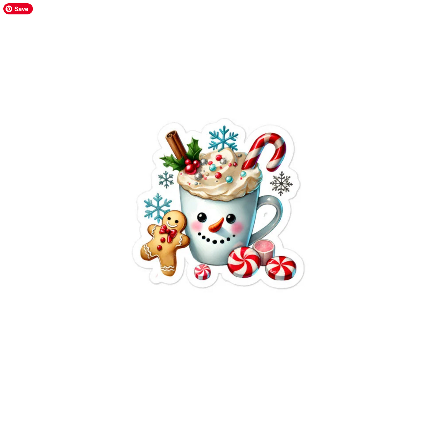 Christmas coffee time planner stickers sheet CHCF02