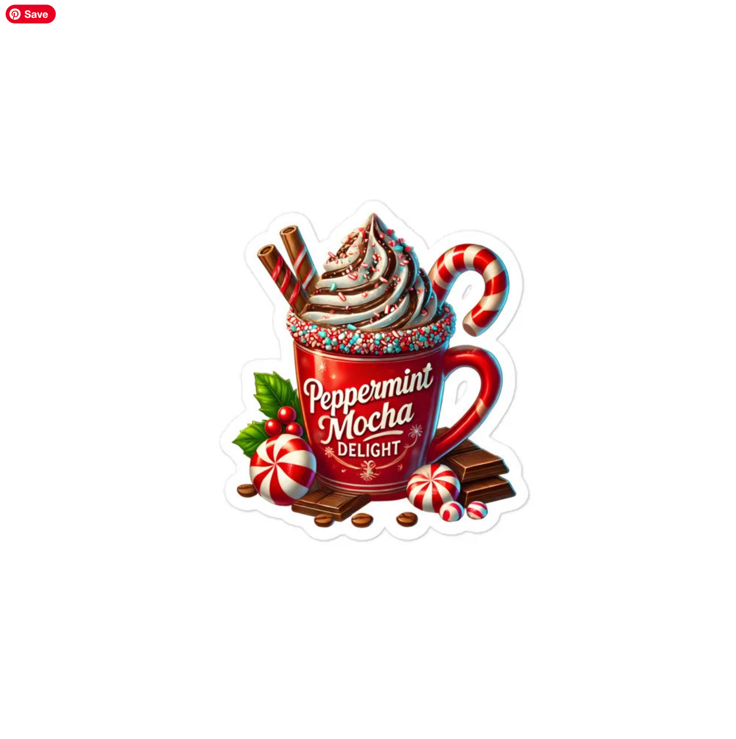 Christmas coffee time planner stickers sheet CHCF04