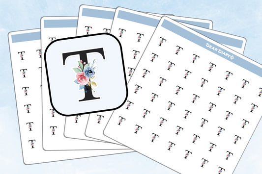 84+ planner stickers pack of Alphabet T - ATPA01