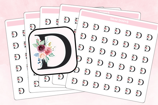 84+ planner stickers pack of Alphabet D - ADPA01