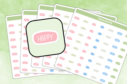 112+ Daily planner stickers pack - DPSP01