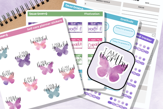 59 Self care planner stickers pack - SCPA01