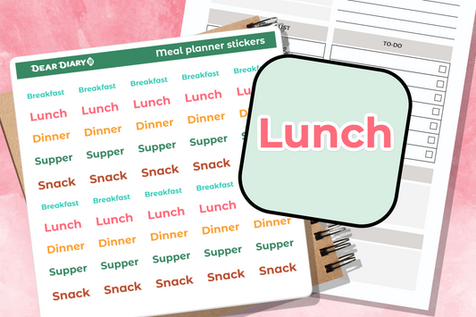 Meal planner stickers sheet - MPSH02