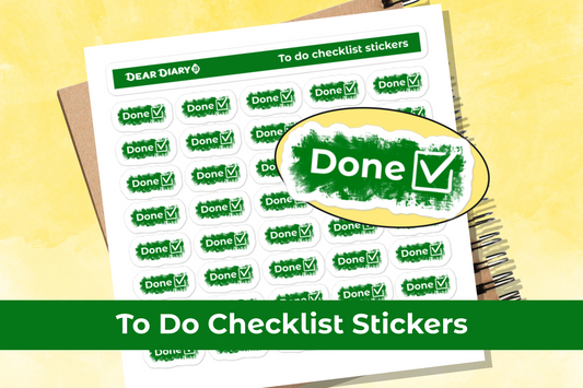 To do checklist planner stickers sheet - TDCL01