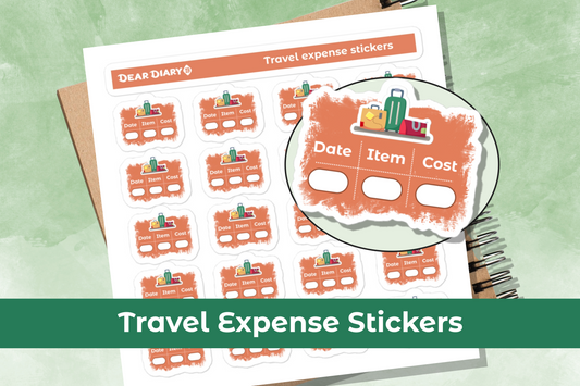 Honeymoon travel planner stickers sheet - HESH01