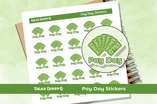 Pay Day planner stickers sheet - PDSH01