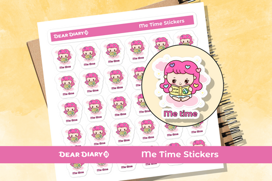 Me time planner stickers sheet - MTSH01