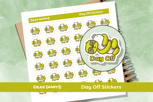 Day off planner stickers sheet - DOSH01