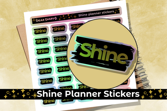 Shine planner stickers sheet - SHSH01