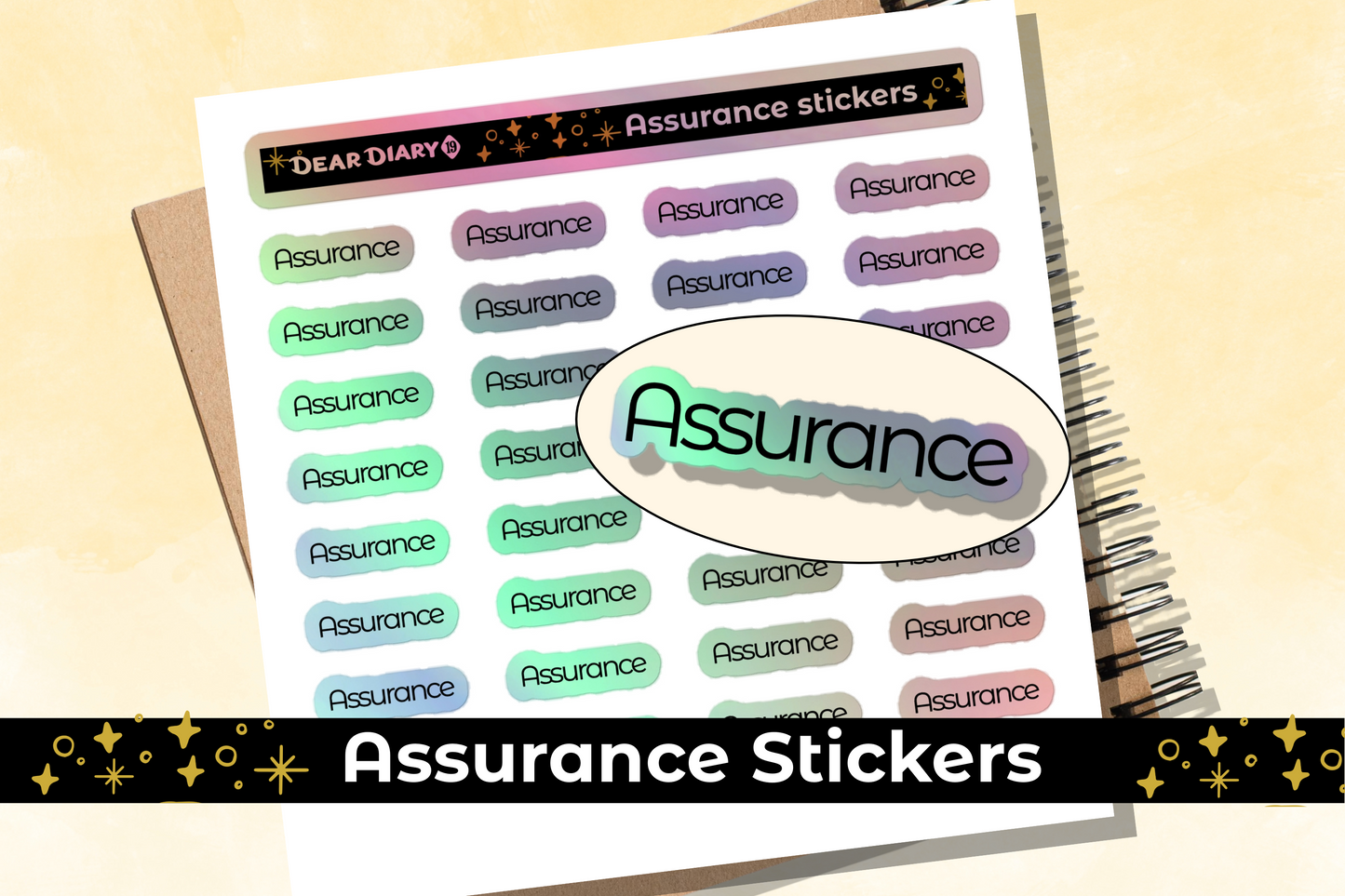 Assurance planner stickers sheet - ASSH01