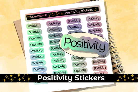 Positivity planner stickers sheet - PHSH01