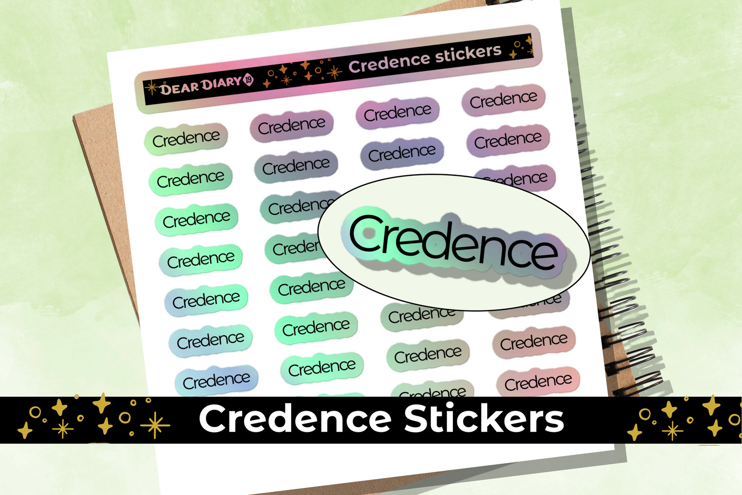 Credence planner stickers sheet - CRSH01