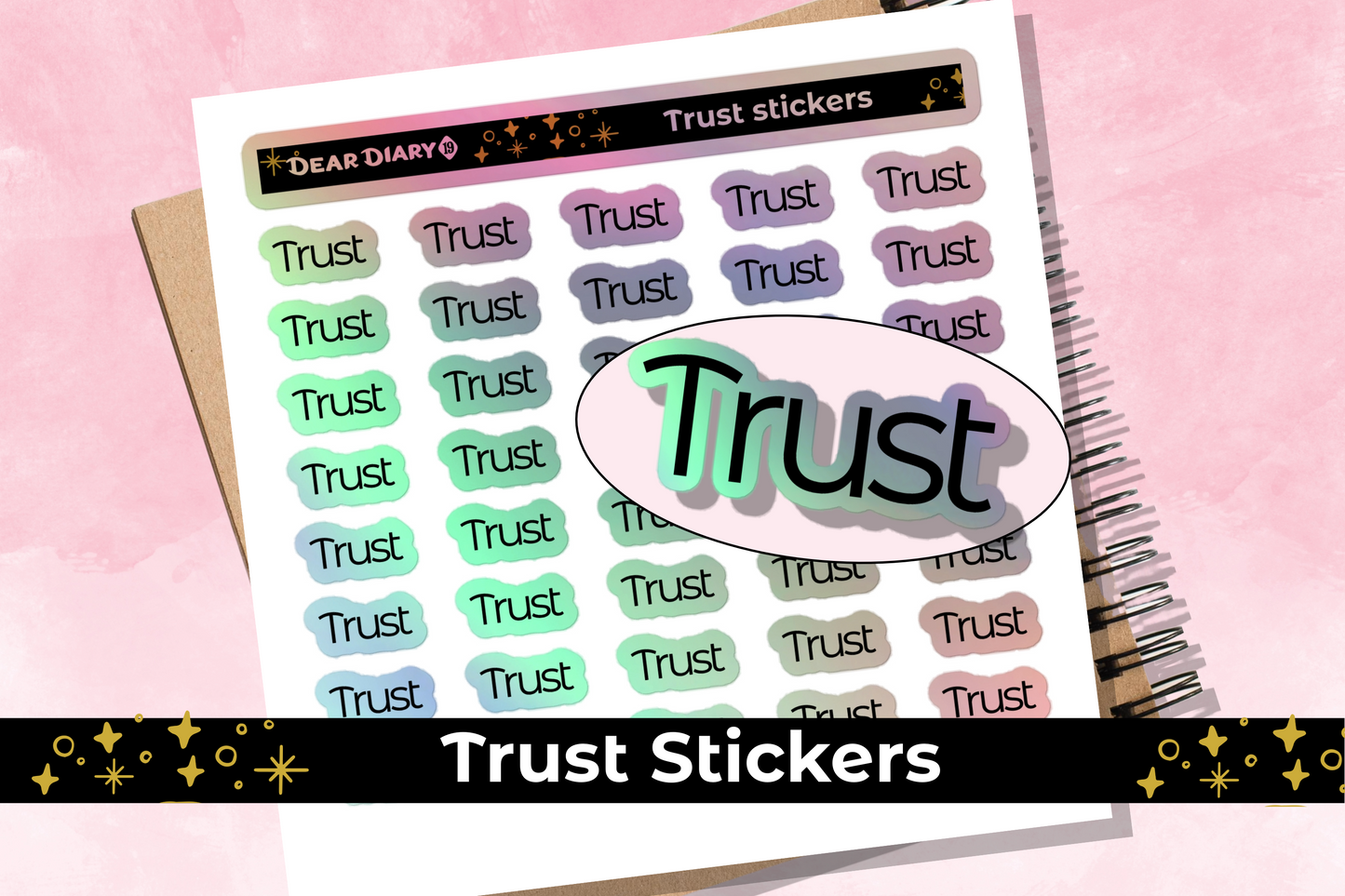 Trust planner stickers sheet - TRSH01