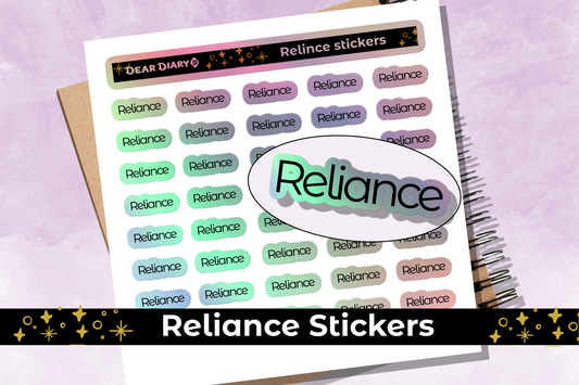 Reliance planner stickers sheet - RLSH01