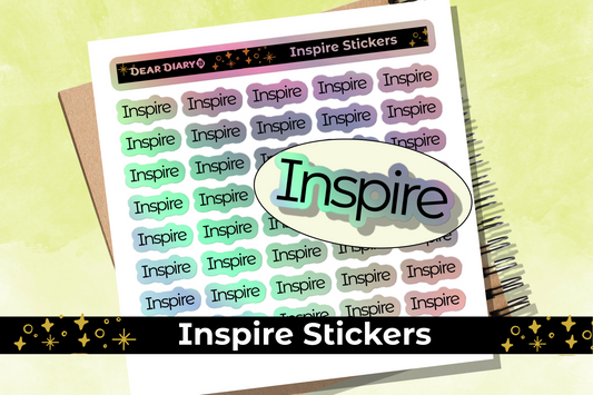 Inspire planner stickers sheet - INSH01