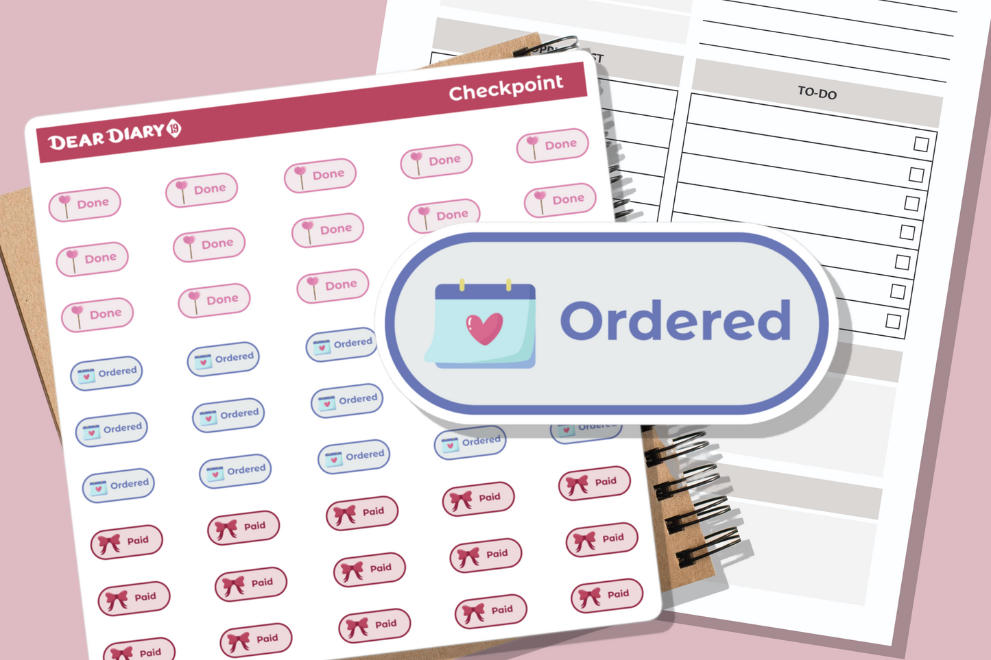 Wedding planner stickers sheet - WMSH02