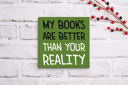 Bookish canvas print BRC20