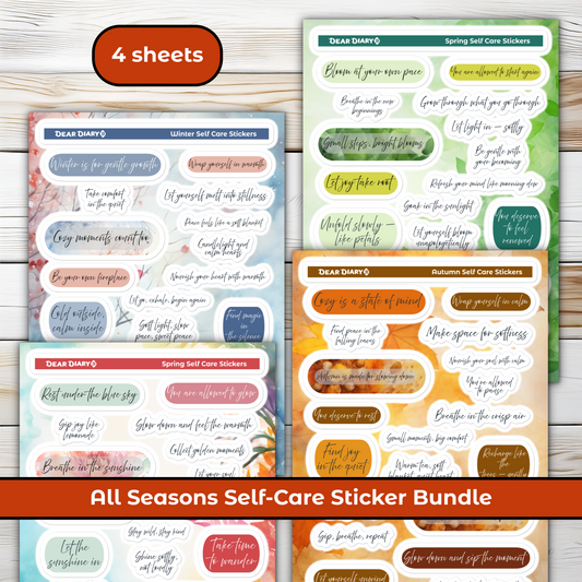 All Seasons Self-Care Stickers Bundle 4SCB01