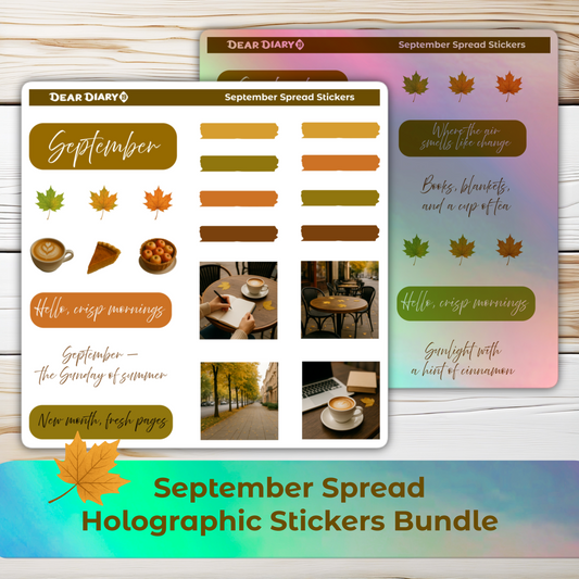 September spread stickers sheets bundle SPB1P01