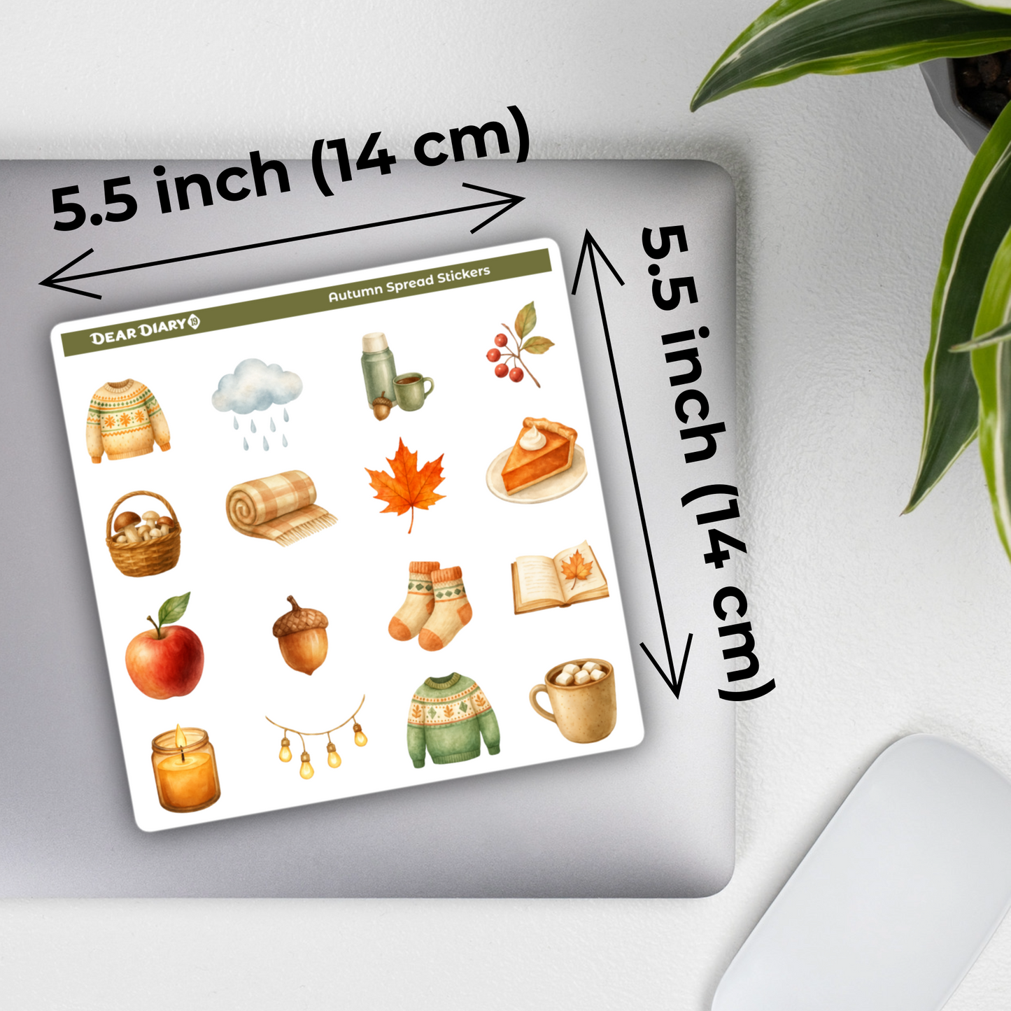 Fall autumn spread stickers sheet FASH02