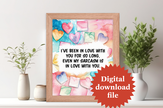 Love poster PNG print file LVFU06