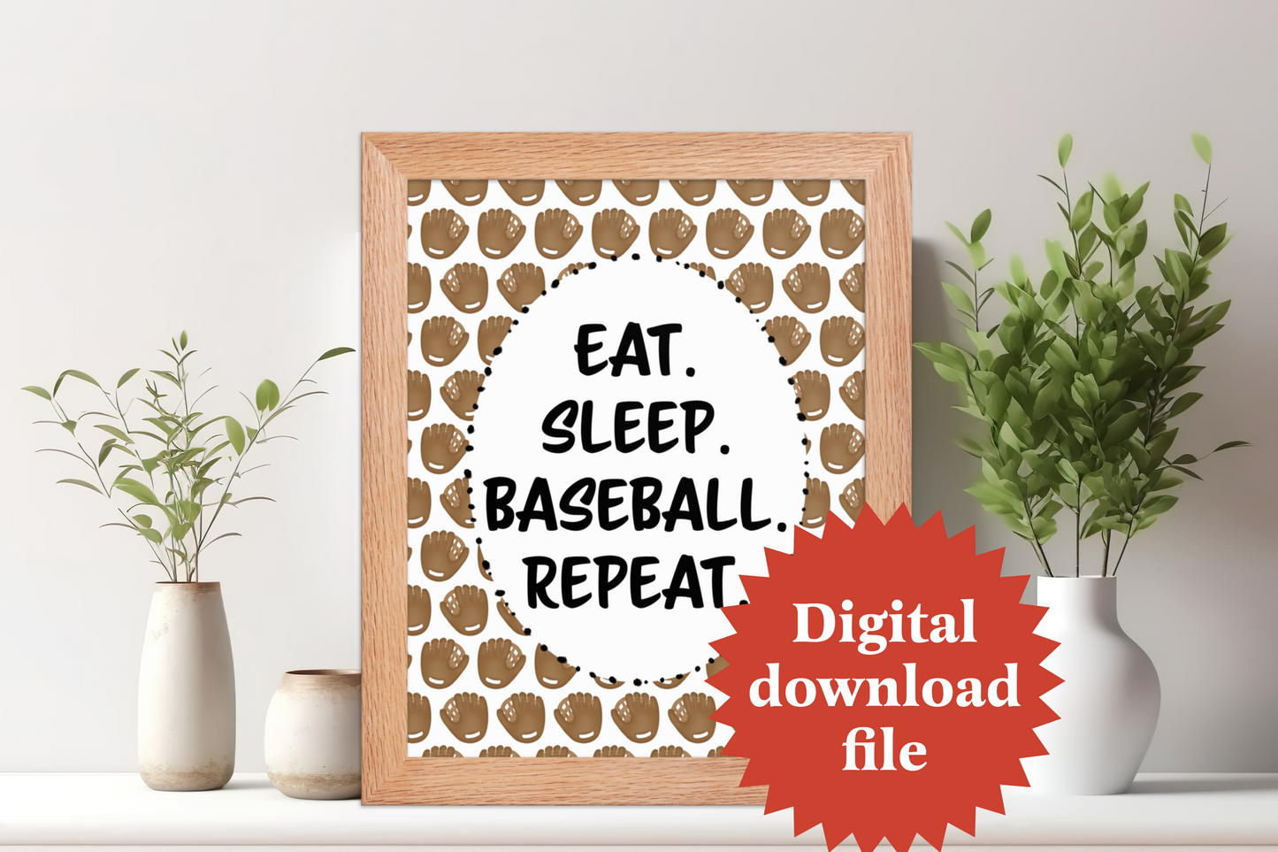 Baseball poster PNG print file BSFU04