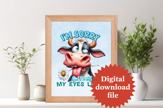 Sarcastic poster PNG print file SSFU01