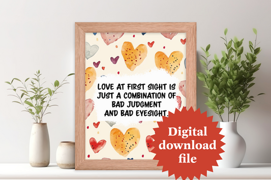 Love poster PNG print file LVFU09