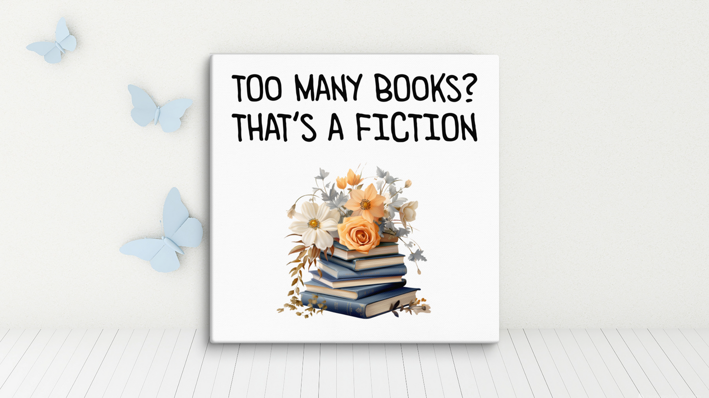 Bookish canvas print BRC05