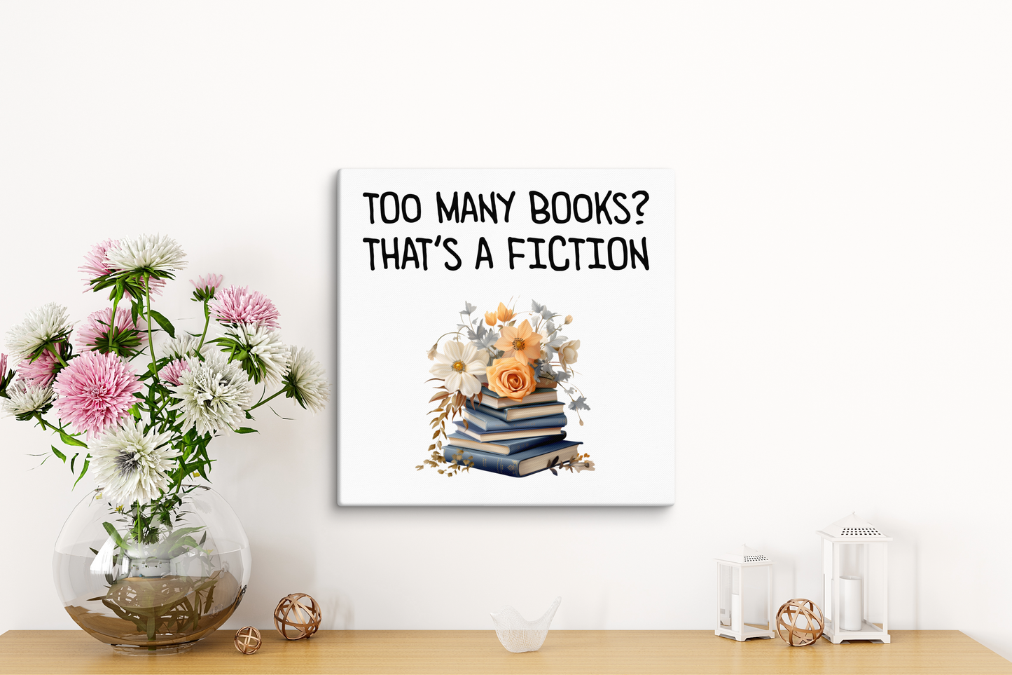 Bookish canvas print BRC07