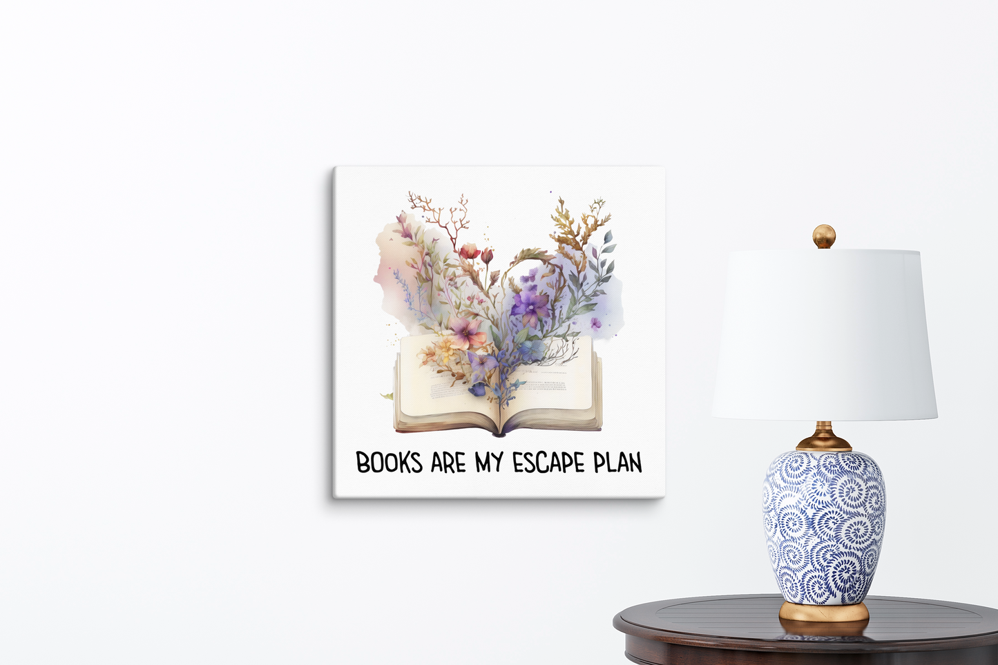 Bookish canvas print BRC08