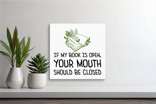 Bookish canvas print BRC02