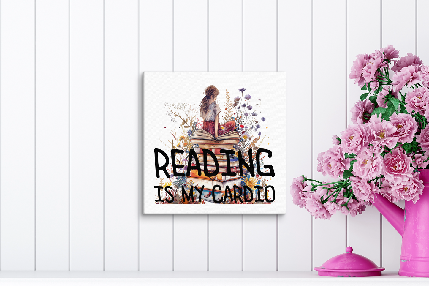 Bookish canvas print BRC03