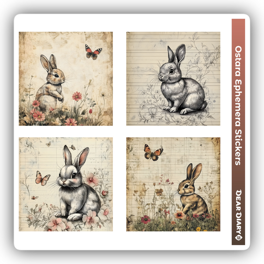 Ostara ephemera sticker sheet OESH09