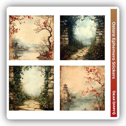 Ostara ephemera sticker sheet OESH05