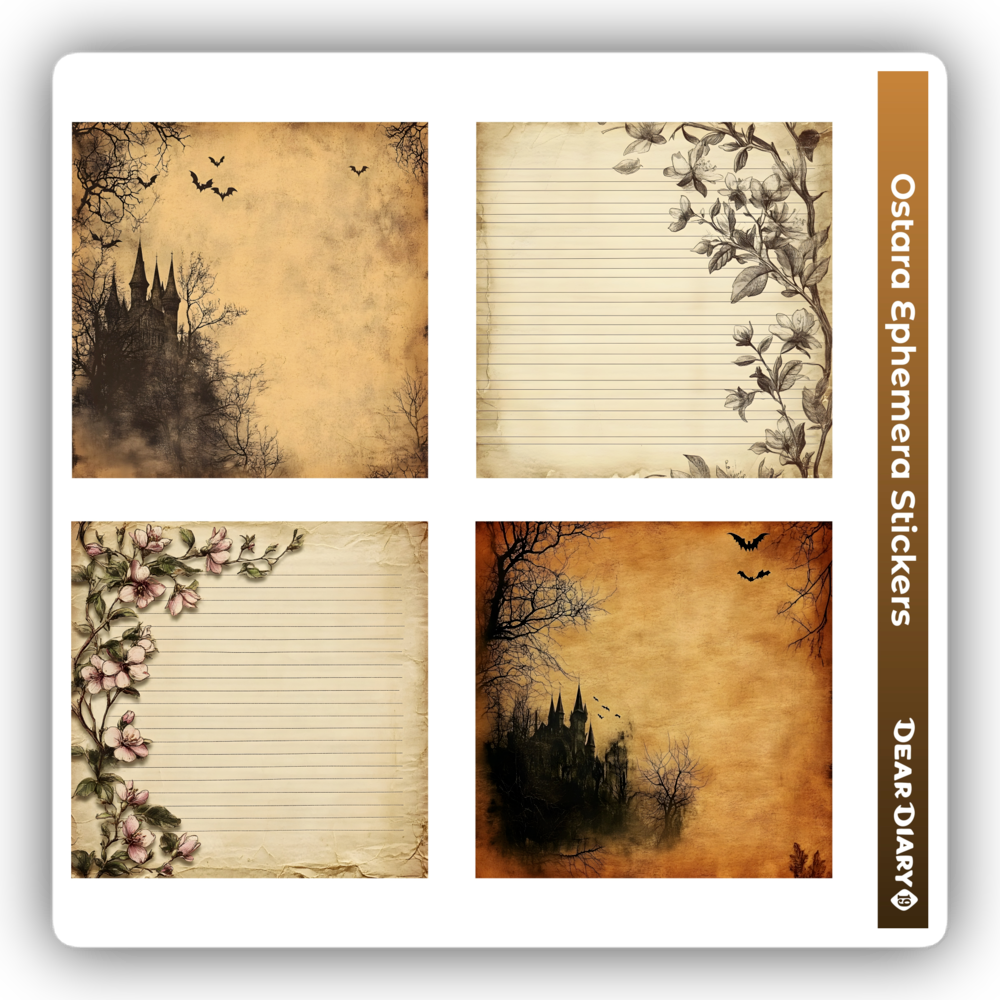 Ostara ephemera sticker sheet OESH07