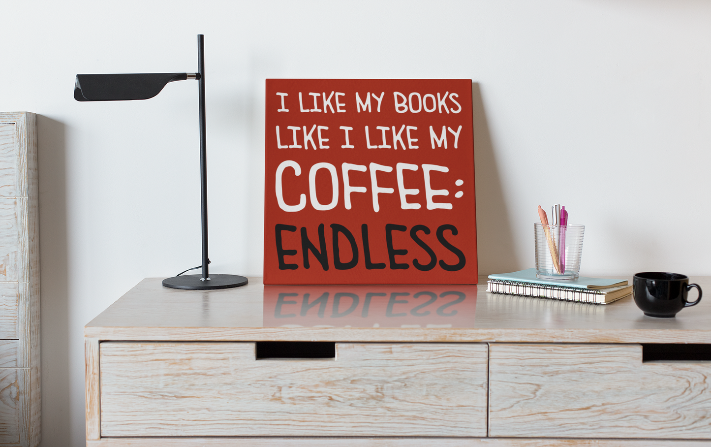 Bookish canvas print BRC13