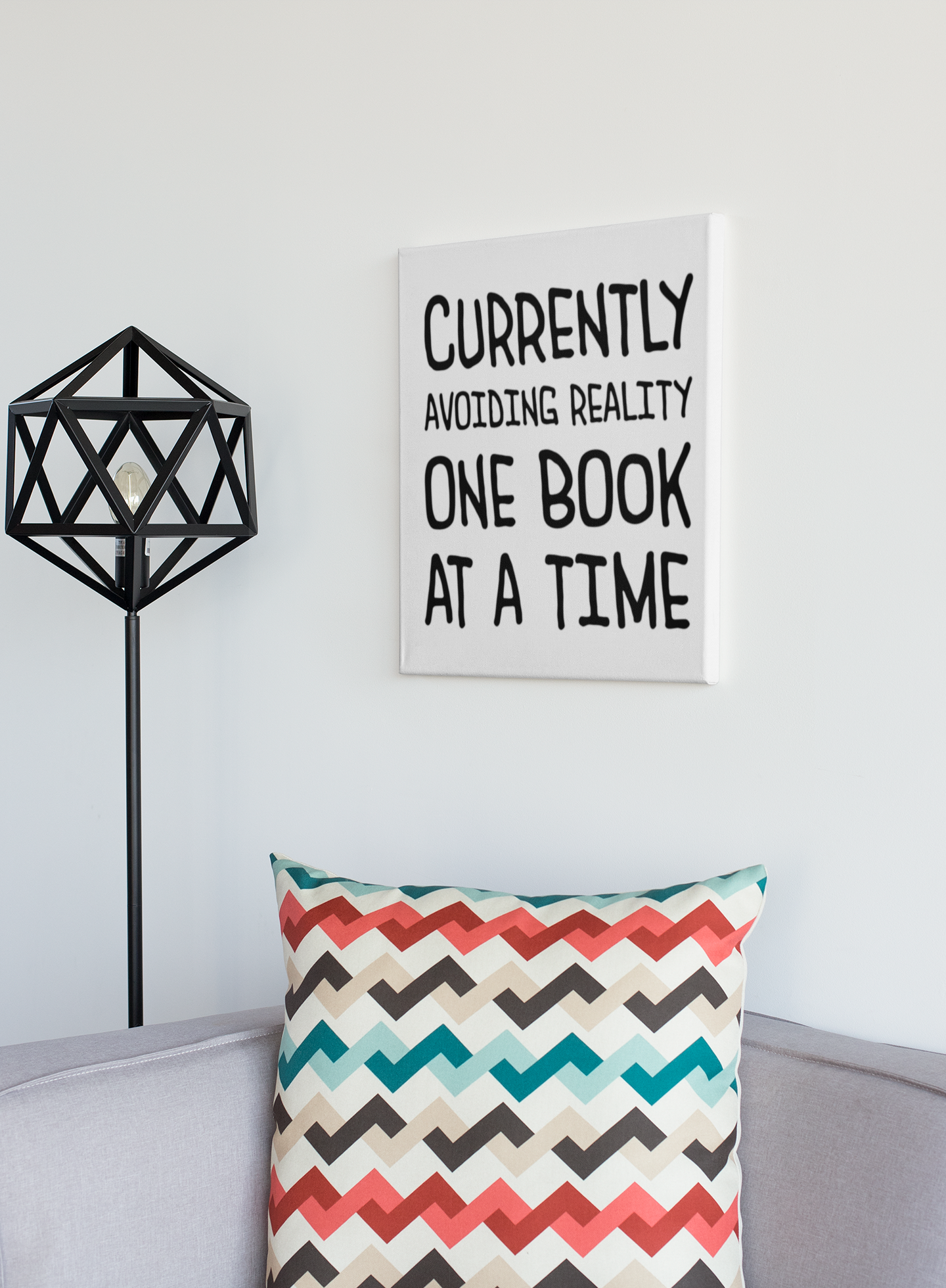 Bookish canvas print BRC11