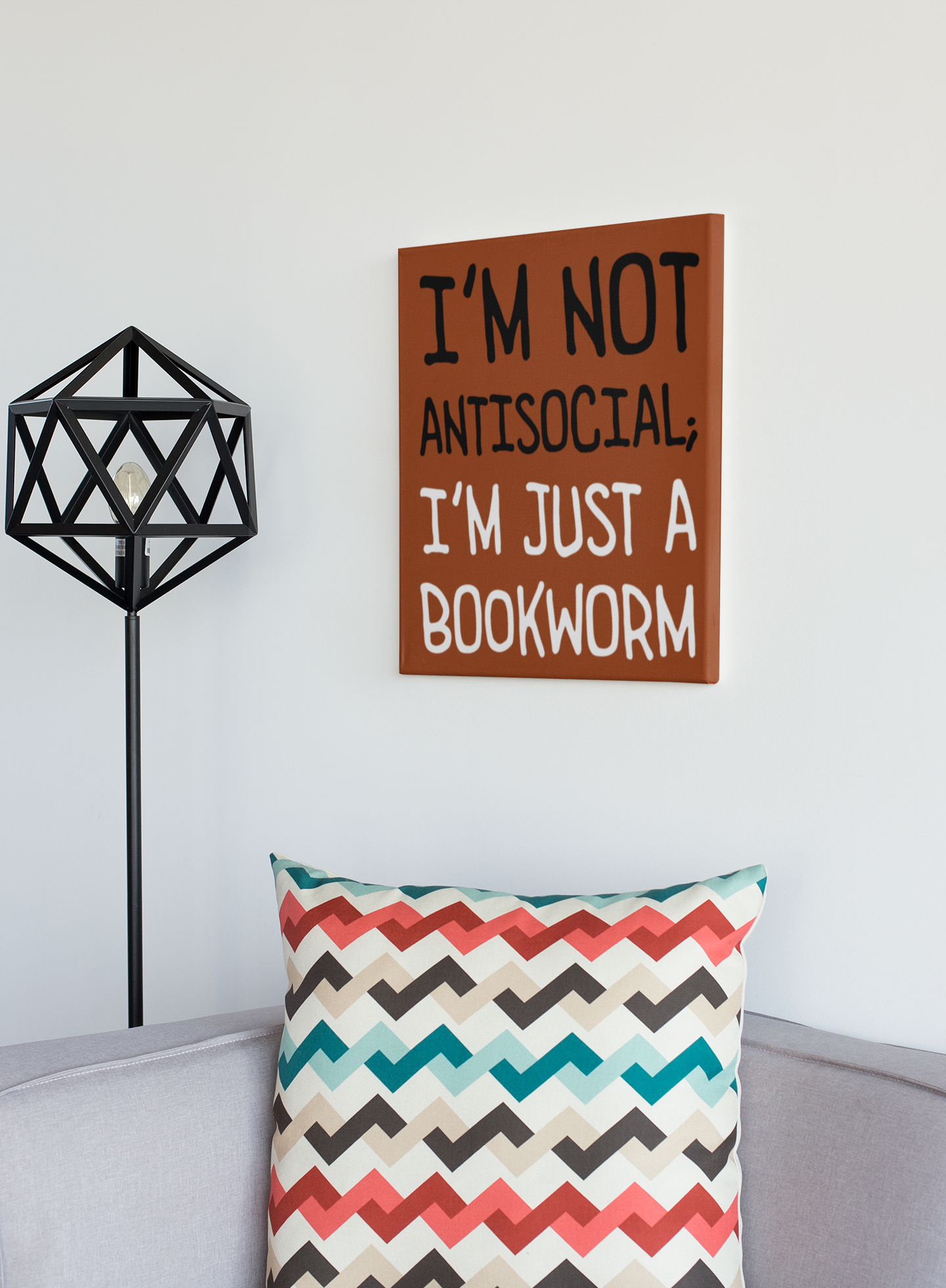 Bookish canvas print BRC14