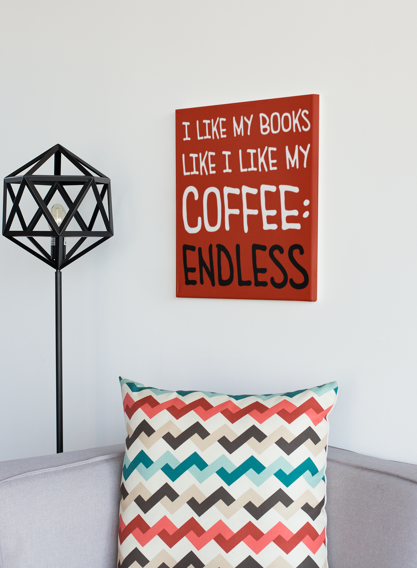 Bookish canvas print BRC13