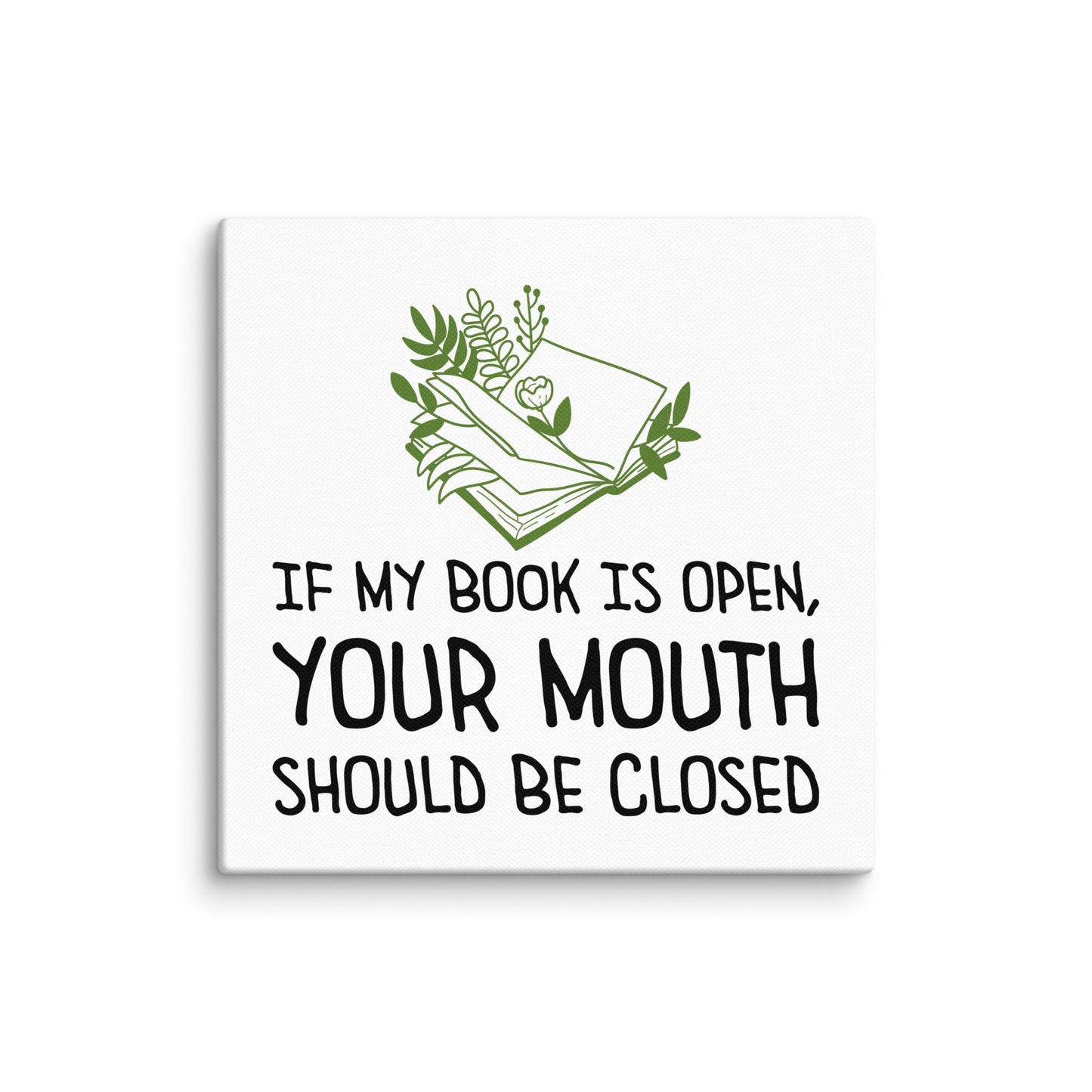 Bookish canvas print BRC02