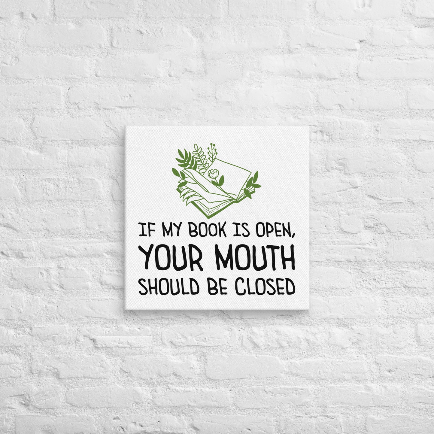 Bookish canvas print BRC02