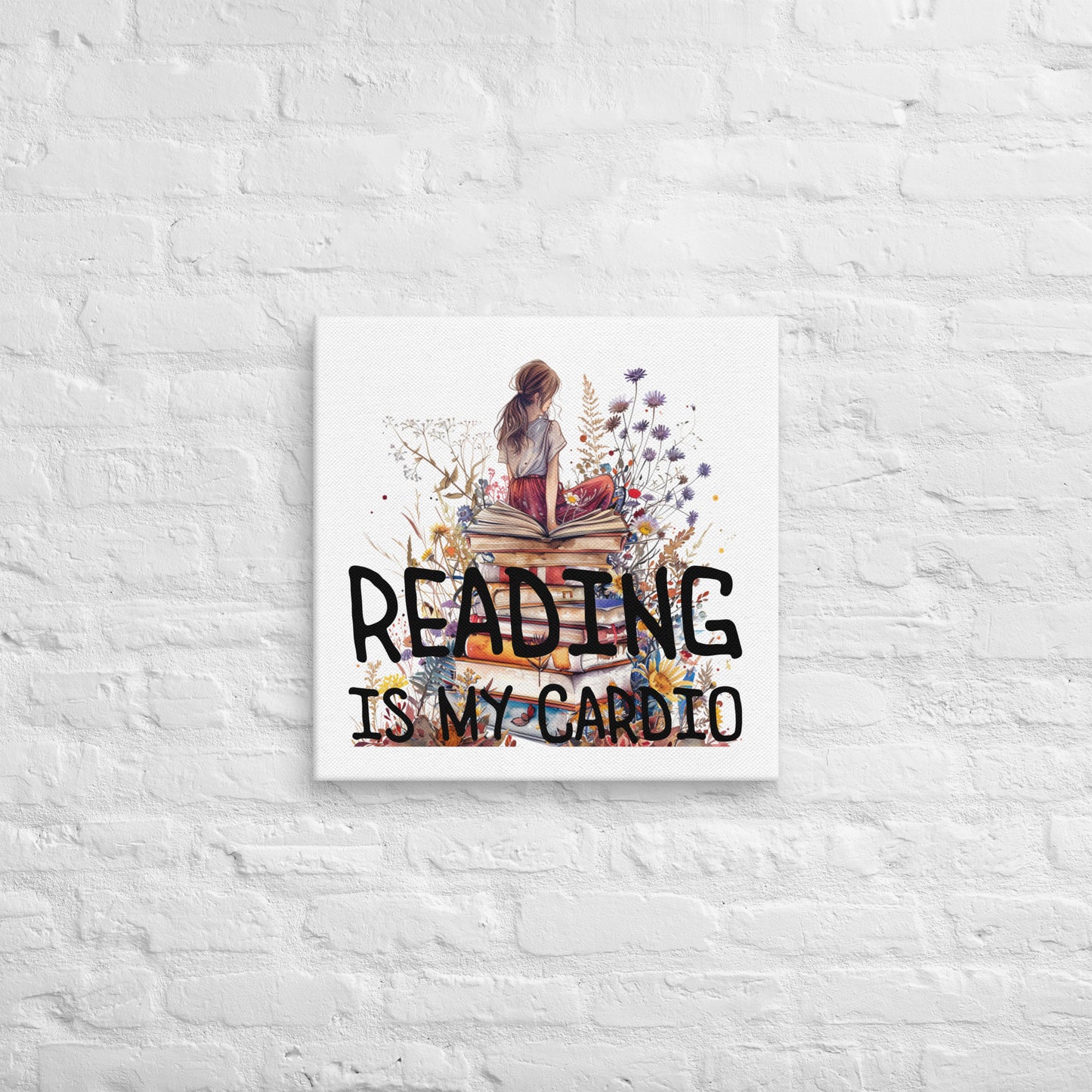 Bookish canvas print BRC03