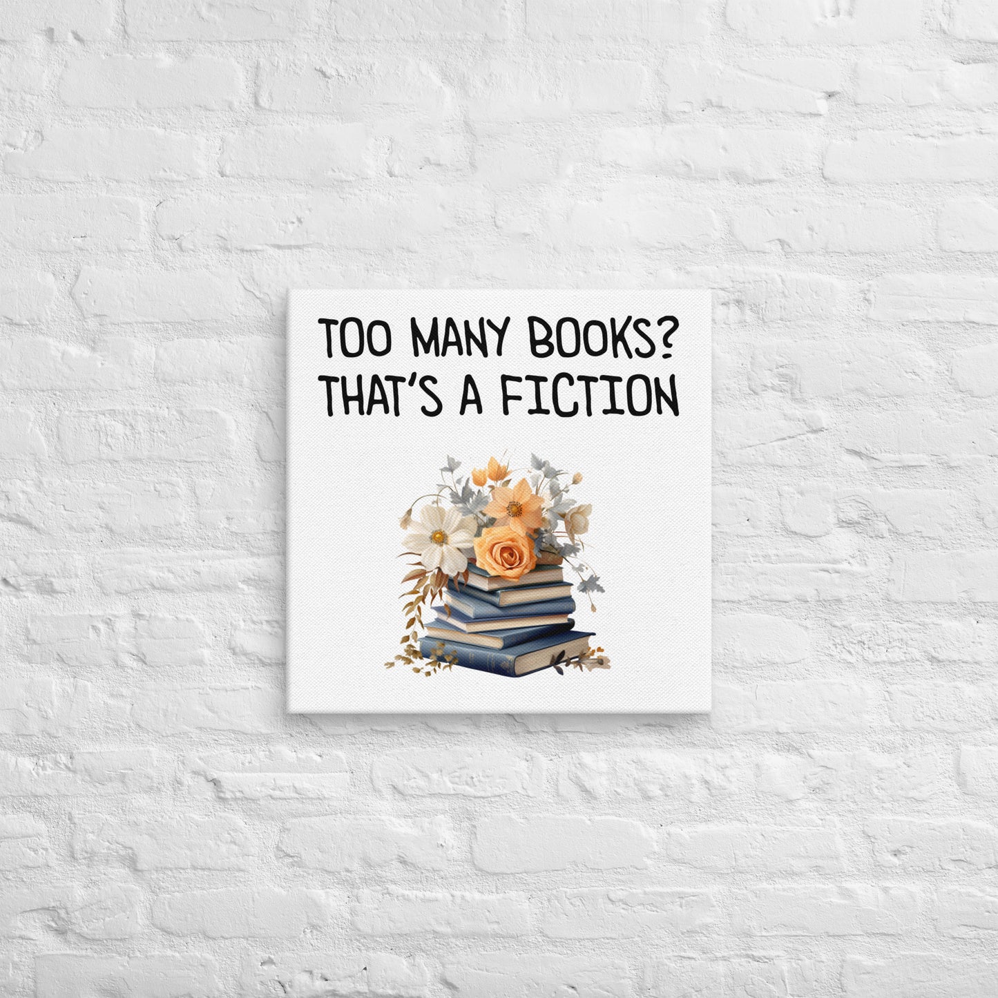 Bookish canvas print BRC05